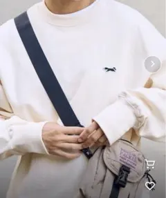 重ね着風 スウェット