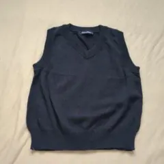 familiar ネイビー Vネック ベスト 100cm　ファミリア　紺