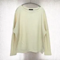 美品✦Lipstar ニットセーター F クリーム ゆったり大きい