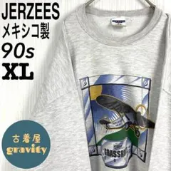 【メキシコ製】ジャージーズ☆スウェット　飛行機　90s ヴィンテージ　 デカロゴ