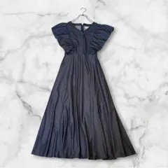 未使用級✨ ルネ ティアード ワンピース パフスリーブ ウォッシャブル