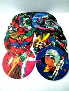 【当時物】ガンダム 丸メンコ 15枚セット 昭和レトロ