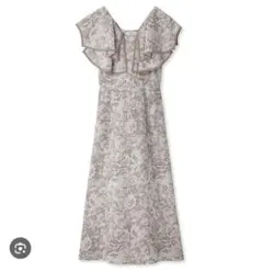 SNIDEL ラッフルカラーパイピングワンピース