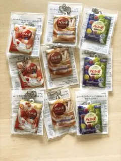 Glico アイスの実 オリジナルPVCチャーム 9個セットのサムネイル