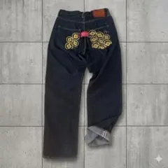 希少　EVISU PARIS Lot.1471 家紋ゴールド刺繍 デニム W32のサムネイル