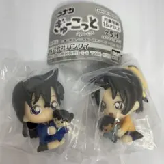 名探偵コナンぎゅーこっと毛利蘭＆工藤新一ぬいぐるみ遠山和葉＆服部平次ぬいぐるみ②