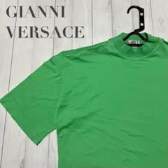 GIANNI VERSACE ベルサーチ　モックネック Tシャツ 半袖 グリーンのサムネイル