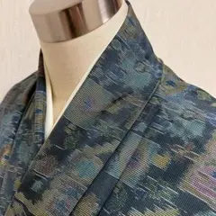KJ3169 大島紬 身丈159cm 着物 正絹のサムネイル