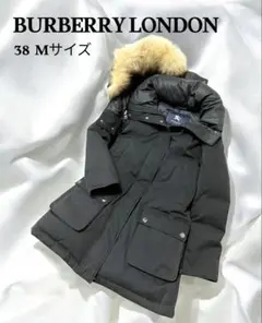 美品☆BURBERRY ダウンコート　フォックス　38 M 3WAY 黒