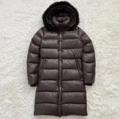 美品 DUVETICA ダウン ロング コート Deneb ファー デュベティカ DUVETICA / デュベティカ | フード ファー ロング ダウン コート | 38