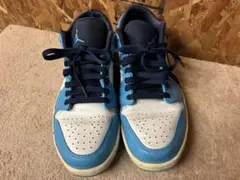 NIKE AIR JORDAN 1 LOW ブルー ホワイト　27.5cm