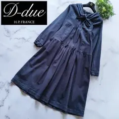 DELBA デルバ カシミヤ100% ロングコート Aライン フリル 黒 - メルカリ