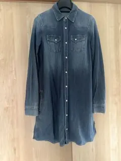 Something デニムシャツワンピース 長袖　サイズL