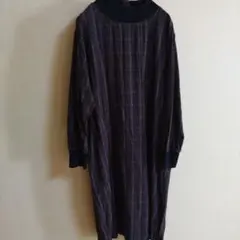 studioCLIP チェック柄 長袖ワンピース