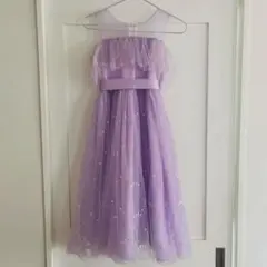 キッズフォーマルドレス140cm パープル　ラメのサムネイル