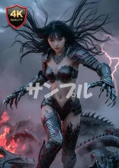 ファンタジーアーマー フィギュア 光る剣ポスターa4紙光沢オリジナル
