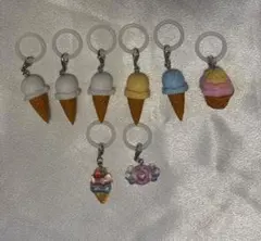 ☆3 ソフトクリーム アイスのチャーム 5色×3個【15個】 - メルカリ