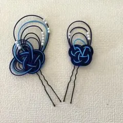 88 Uピン　セット ヘアアクセサリー 水引　ハンドメイド