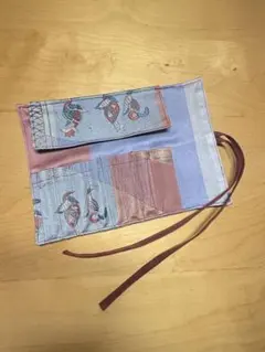 帯リメイク メイクブラシロールケース｜ハンドメイド