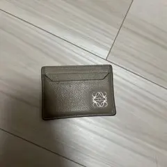 LOEWE ベージュ　レザー カードケース