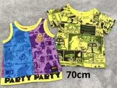 キッズ　男の子　Tシャツ　タンクトップ　2枚セットのサムネイル