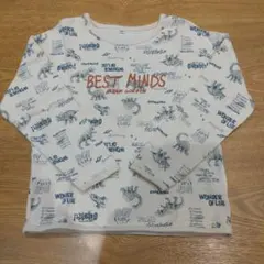 恐竜プリント 長袖カットソー 120