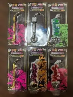 【未開封6点】ジョジョ 一番くじ 第三部 BLACK SIDE G賞 ストラップ