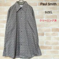 【極美品】 Paul Smith ポールスミス 花柄 長袖シャツ シェルボタンのサムネイル