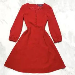 ニットワンピース 長袖 ひざ丈ワンピース