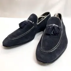 【極美品】MAGNANNI ローファー　スエード　タッセル　ネイビー 極美品】MAGNANNI ローファー スエード タッセル ネイビー - メルカリ