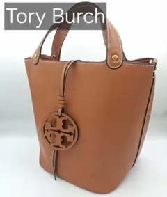 極美品　TORY BURCH ミラーミニ　レザー ハンドバッグ ブラウンのサムネイル