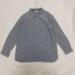 デニム風長袖シャツ Mサイズ