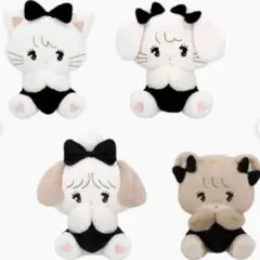 ぬいぐるみ mikko characters BLACK RIBBON コンプ