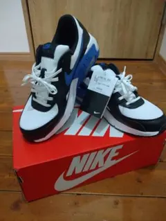 NIKE エアマックス スニーカー ホワイト/ブラック/ブルー