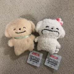 しろいぬちゃんとちゃいぬくん ぬいぐるみ 2種セット - メルカリ