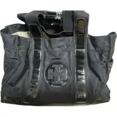 【使用感有】TORY BURCH 大きめバッグ　ブラック