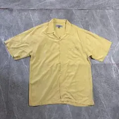 【希少】QUIKSILVER レーヨンシャツ 半袖 アロハ イエロー　Lサイズのサムネイル