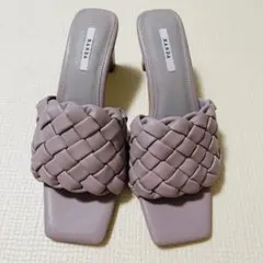 RANDA メッシュ編み ミュール サンダル ラベンダー Mサイズ 美品のサムネイル