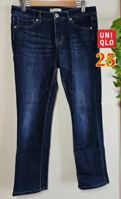 UNIQLO ユニクロ スキニー フィット ストレート ジーンズ デニム 25