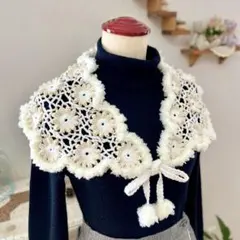 付け衿風ショール