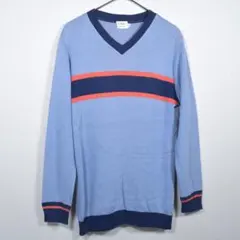 C&E MADE IN U.S.A. Vネックセーター ライトブルー