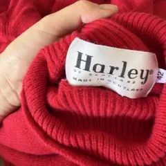 Harley of Scotland タートルネックニット レッド 42