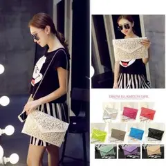 クラッチバッグ★ショルダー/スタッズ☆パーティー/結婚式