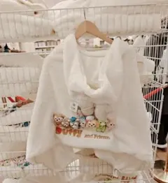 上海ディズニー限定　ダッフィーフランスブランケット