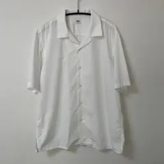 ユニクロ　半袖シャツ　白　M