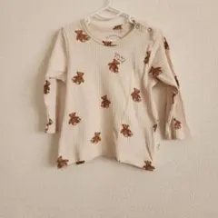 gelato pique クマ柄長袖Tシャツ 80cm