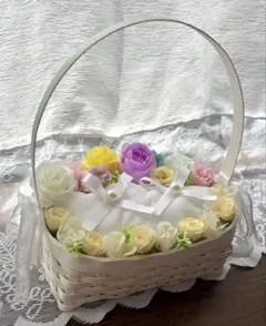 재고 정리 세일/반지 베개 ♡ 꽃이 가득한 바구니