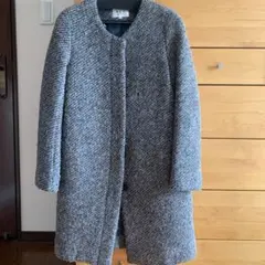 AER グレー ロングコート 36 アダムエロペ