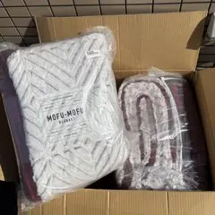 ２点東京西川 あったかモフモフ寝具プレミアム ファーブランケット＆敷きパッドのサムネイル