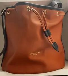 LONGCHAMP バケットバッグ ブラウン